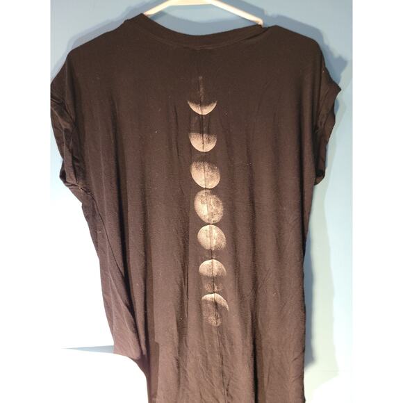 Love Peace & Lazy Days Womens Moon Phases T Shirt Size M - Picture 6 of 6